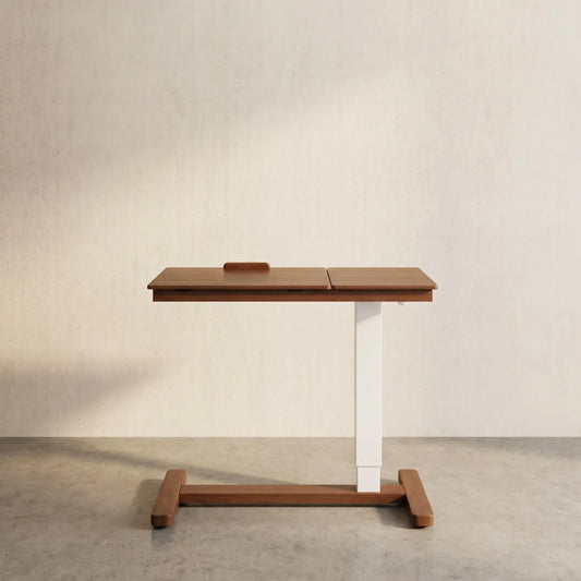 Adjustable Solid Wood Overbed Table - Kaslandi Furniture