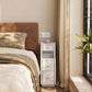 Solid Wood 3-Drawer Nightstand with Shelf