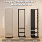 Full - Length Mirror with Storage, Clothing Rack & Wheels - iKaslandi