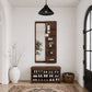 Full Length Wall Mirror with Shelf & Hooks - iKaslandi