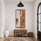 Full Length Wall Mirror with Shelf & Hooks - iKaslandi
