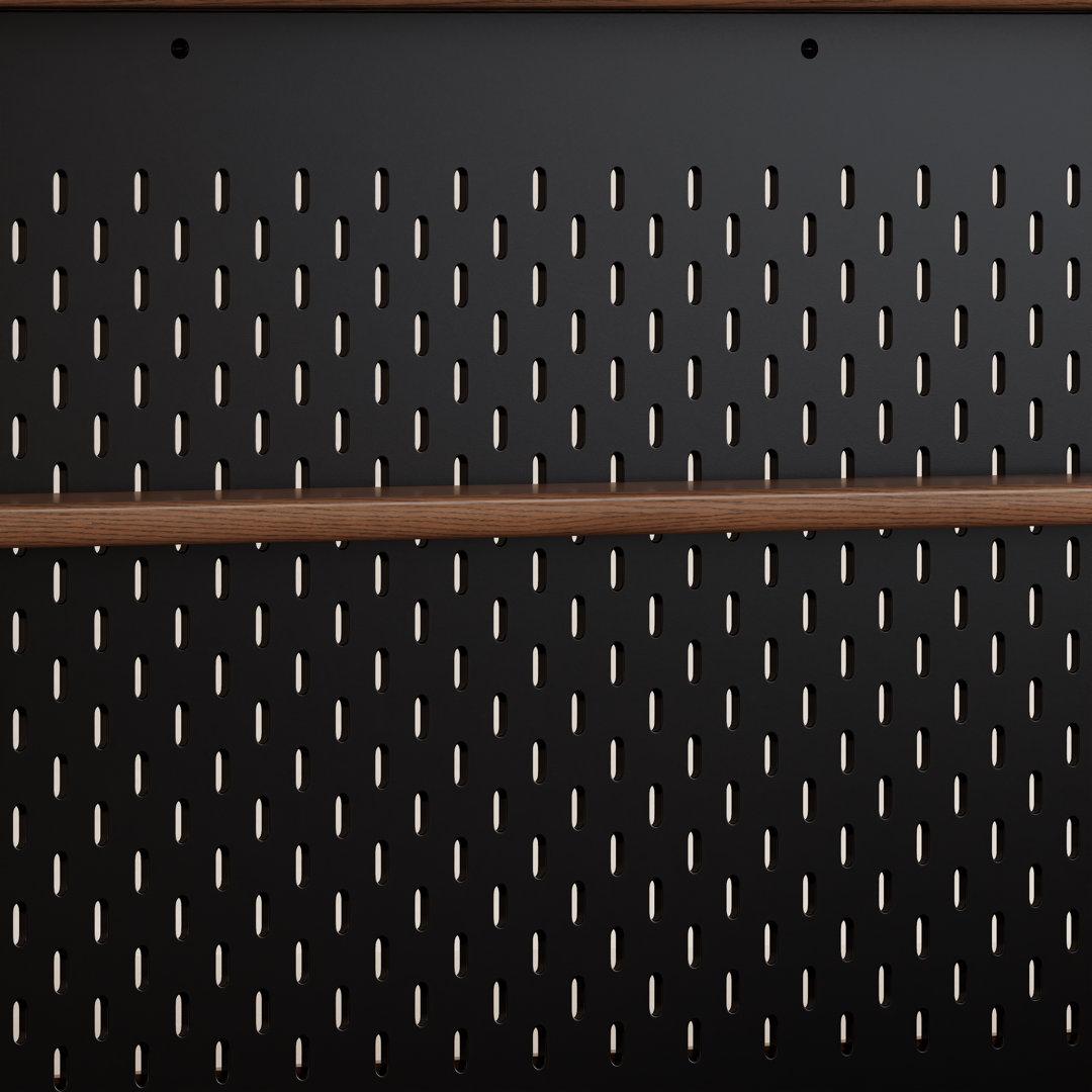 38.2" W Rubberwood Solid Wood Credenza with Adjustable Shelves - iKaslandi