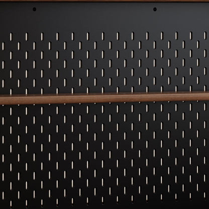 38.2" W Rubberwood Solid Wood Credenza with Adjustable Shelves - iKaslandi