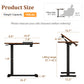 Adjustable Height Laptop Desk for Bed & Sofa – Solid Wood Tilting Top - iKaslandi