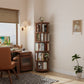 Rotating Round Bookshelf, Adjustable 1-6 Tiers – Space-Saving Storage Rack - iKaslandi